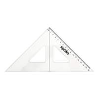 Spoko geometrijski trougao, 16 cm – transparentni