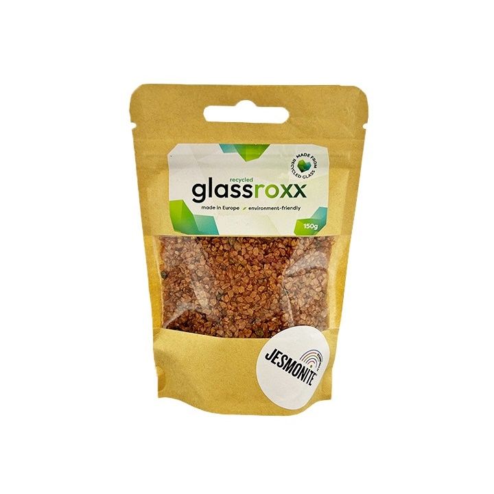 Stakleni granulat Glassroxx Jesmonite u prozirnoj vrećici od 150 g