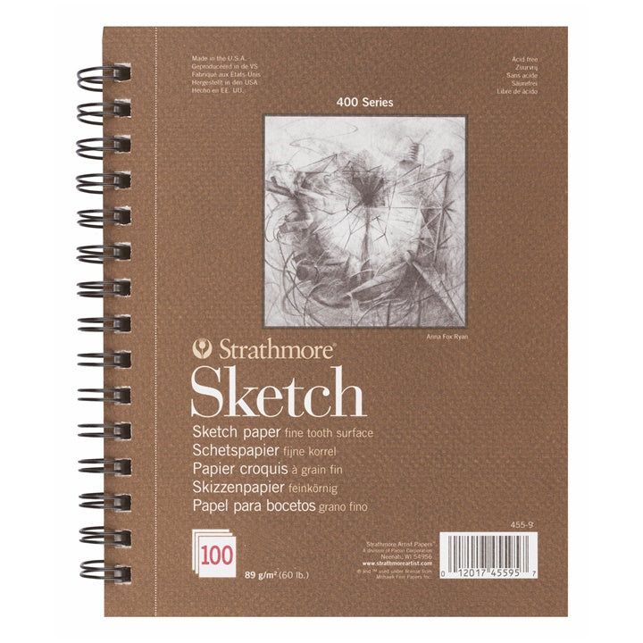 Strathmore spiralni blok za skiciranje 100 listova - izaberite veličinu — slika 4