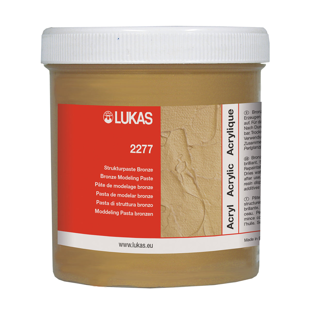 Strukturna pasta LUKAS metalik 250 ml – bronzana