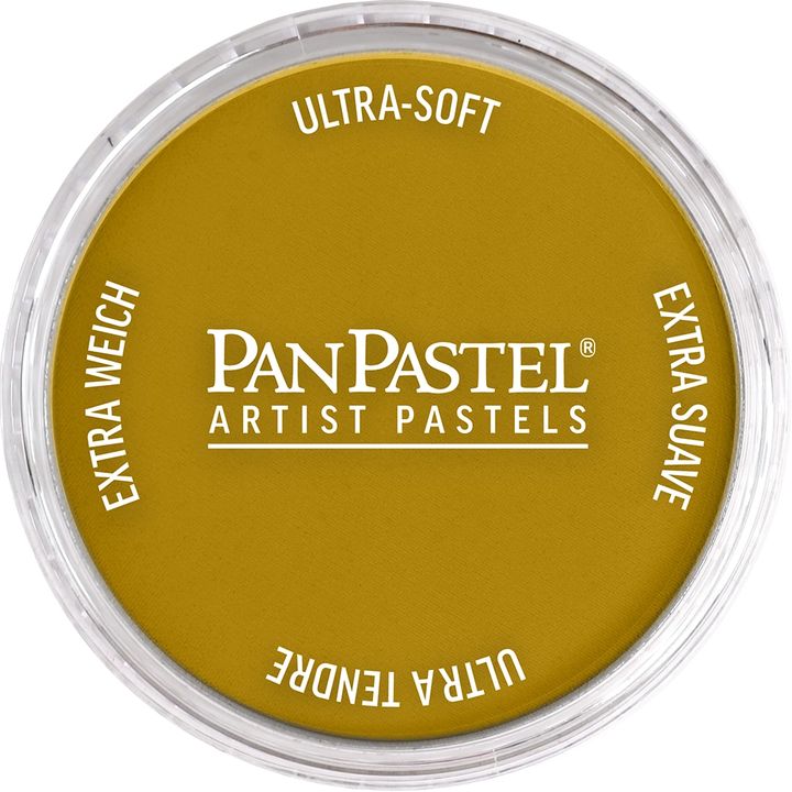 Suhi pastel PanPastel 9 ml, topla narandžasta nijansa u praktičnoj posudici.