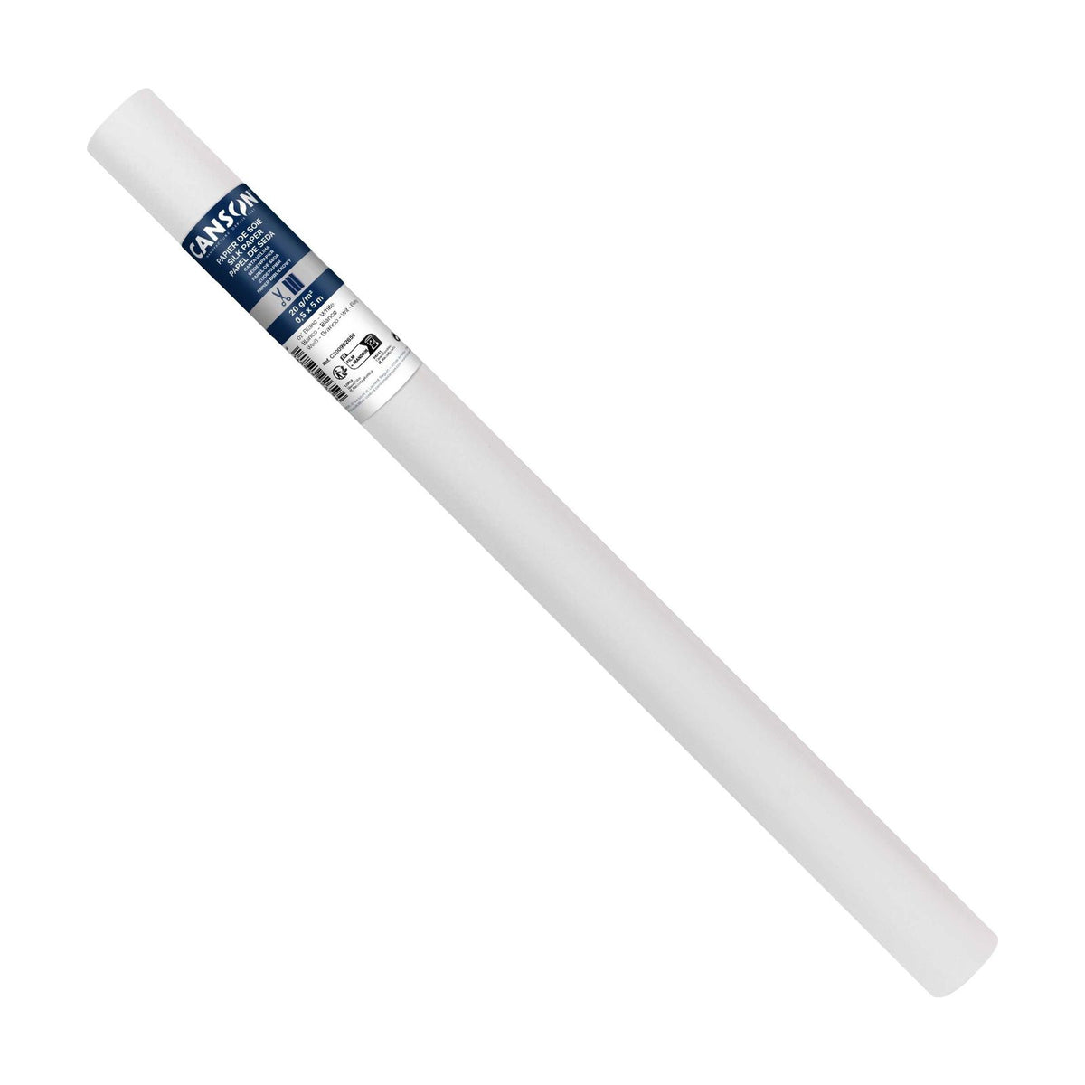 Svileni papir CANSON u rolni - 50 x 500 cm, 20 g – Bijela