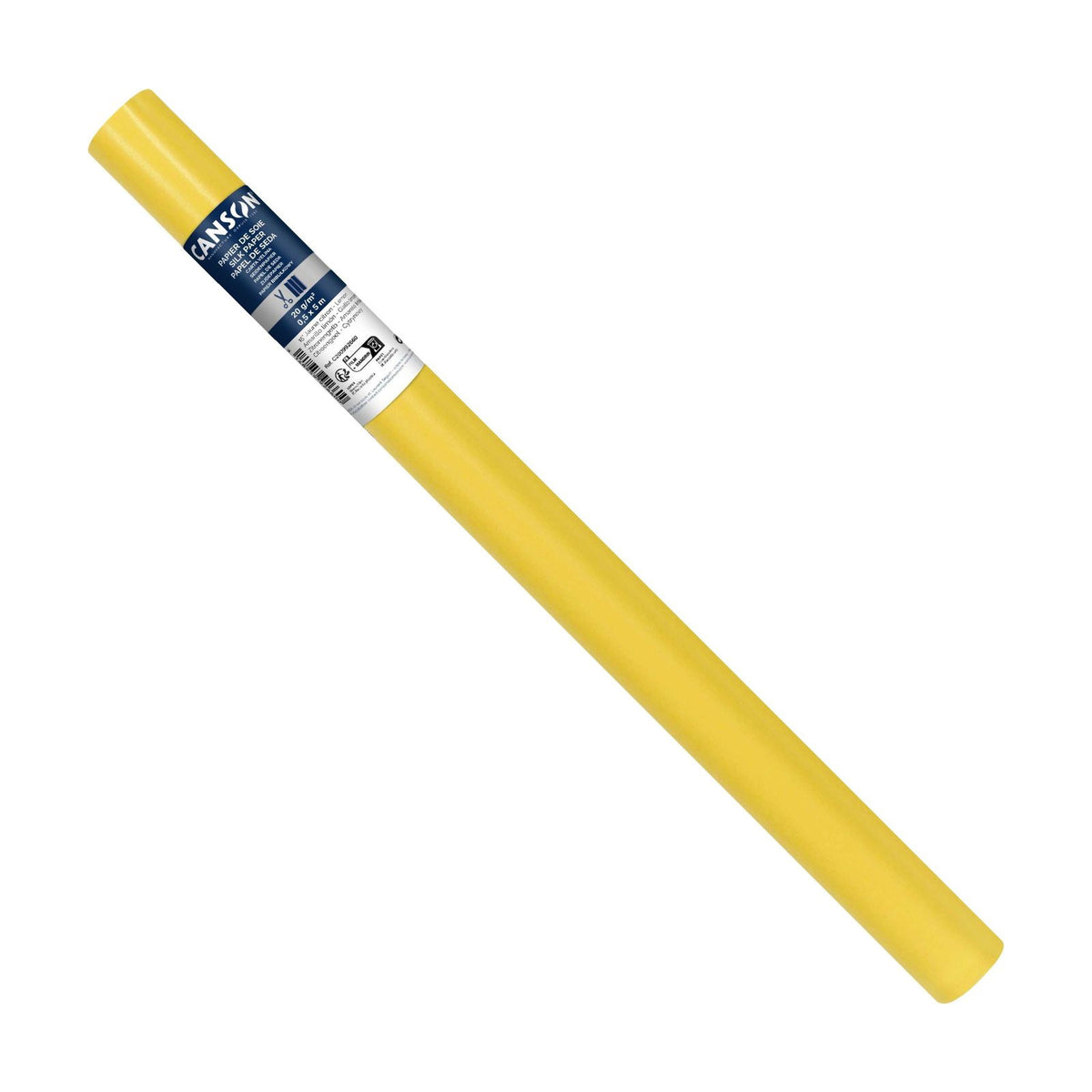 Svileni papir CANSON u rolni - 50 x 500 cm, 20 g – Limun žuta