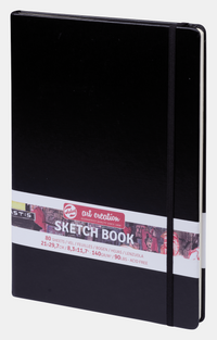 Blok za skiciranje Talens Art Creation Black 21 x 30 cm, 140 g/m2, 90 listova, tvrdi povez