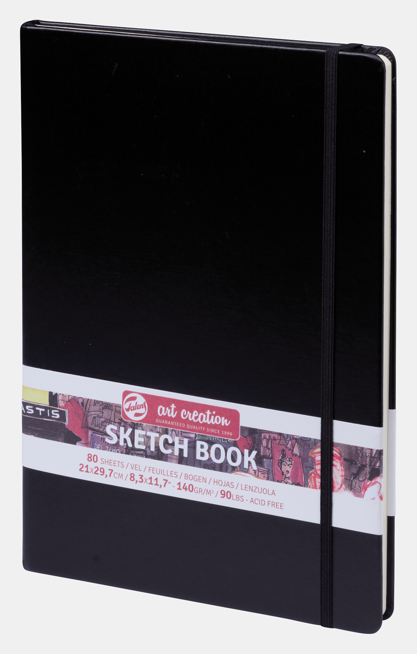 Blok za skiciranje Talens Art Creation Black 21 x 30 cm, 140 g/m2, 90 listova, tvrdi povez