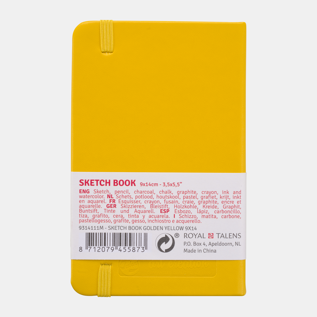 Blok za skiciranje Talens Art Creation Golden Yellow 9 x 14 cm, 140 g, 80 listova - tvrdi povez
