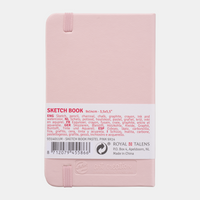 Skicen blok ROYAL TALENS Art Creation Pastel Pink 9 x 14 cm, 140 g, 90 listova, tvrdi povez
