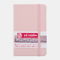 Skicen blok ROYAL TALENS Art Creation Pastel Pink 9 x 14 cm, 140 g, 90 listova, tvrdi povez
