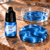 Tečni metalik pigment za smolu 5 ml – plava
