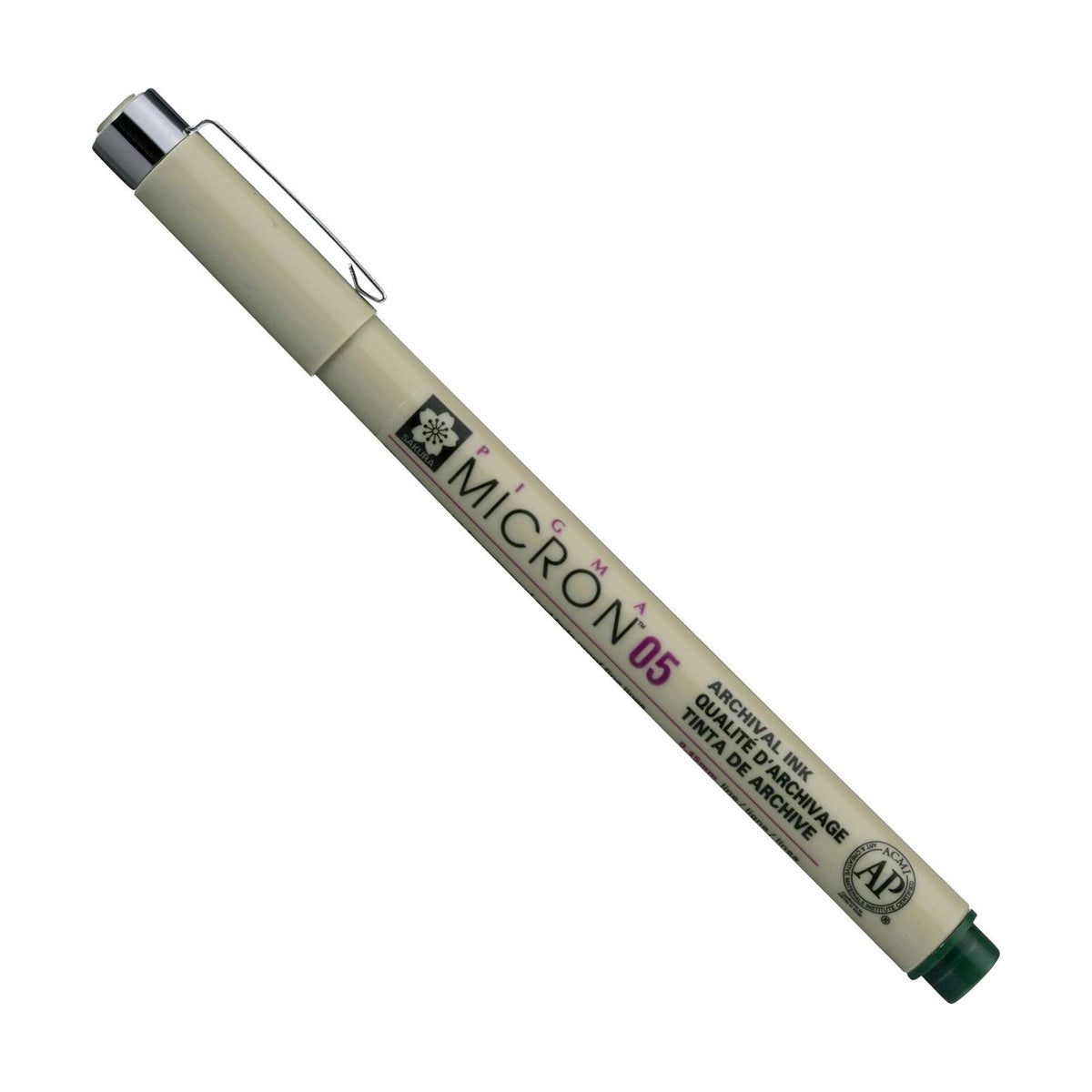 Tehničko pero SAKURA Pigma Micron, šumsko zelena, 0,45 – 0,50 mm