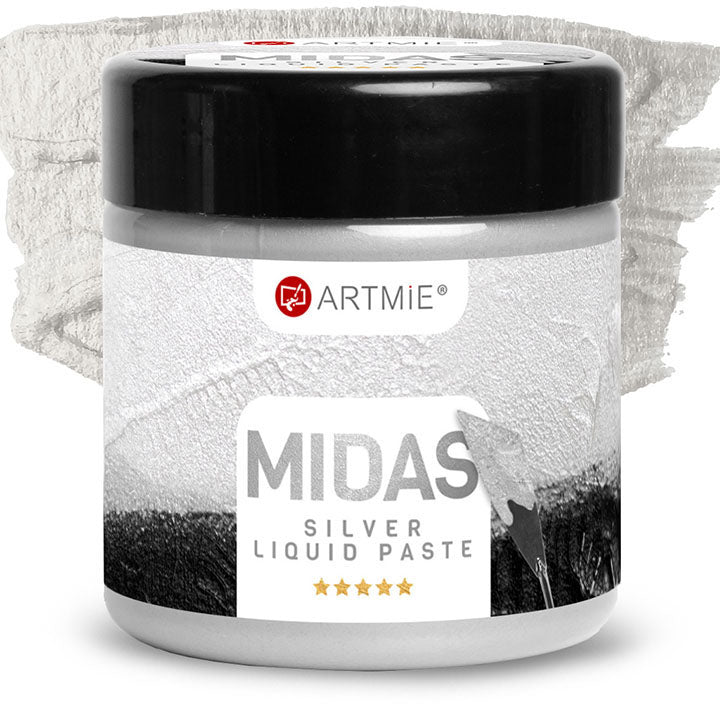 Tekuća metalik pasta ARTMIE MIDAS srebrna — slika 2