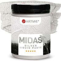 Tekuća metalik pasta ARTMIE MIDAS srebrna — slika 3