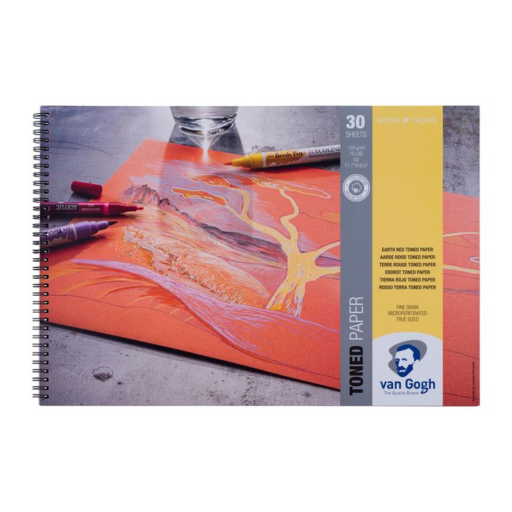 Toniran papir Van Gogh Earth Red - izaberite — slika 2
