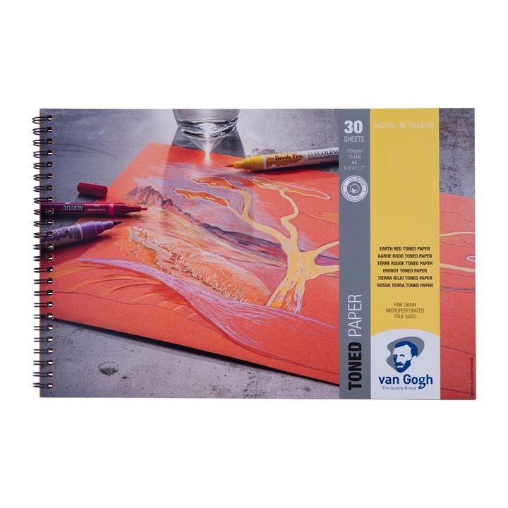 Toniran papir Van Gogh Earth Red - izaberite — slika 3