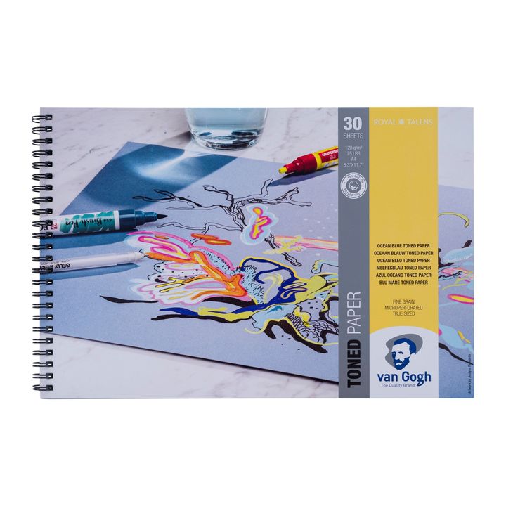 Toniran papir Van Gogh Ocean Blue - izaberite — slika 2