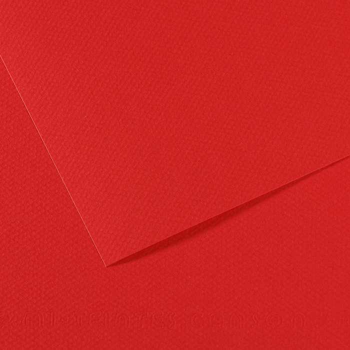 Tonirani papir CANSON Mi-Teintes 50 x 65 cm – 160 g/m² – Svijetlocrvena 505