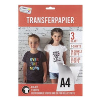 Pakovanje od 3 lista Craft Sensations transfer papira za kreativne projekte i ukrašavanje predmeta.