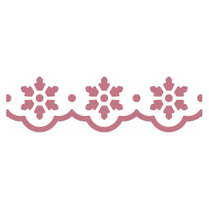 Ukrasna bušilica za bordure 4 cm | motiv Snježne pahulje — slika 2