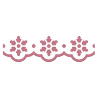 Ukrasna bušilica za bordure 4 cm | motiv Snježne pahulje — slika 2