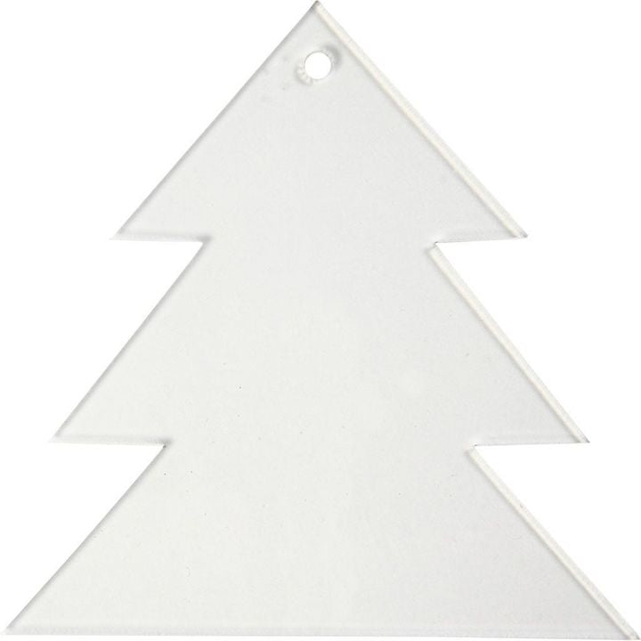 Ukrasna plastična jelka 8 cm - set od 5 kom