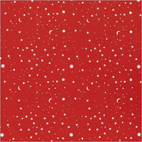 Ukrasni papir | tamnocrveni Stars and moons 50 cm x 5 m — slika 1