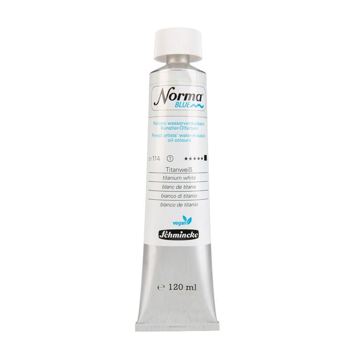 Pakovanje Schmincke Norma Blue uljane boje od 120 ml, visokokvalitetna umjetnička oprema.