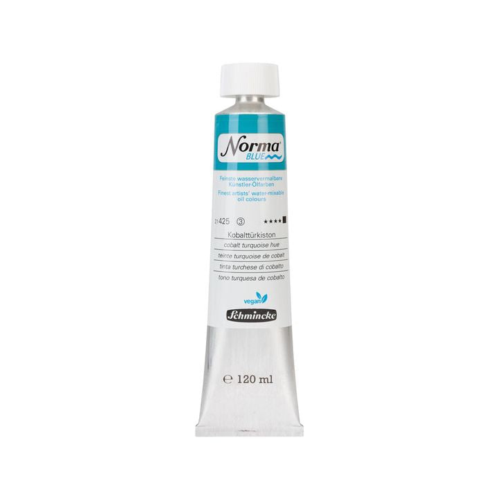 Schmincke Norma Blue uljana boja 120 ml, vrhunski kvalitet za umjetničko slikanje.