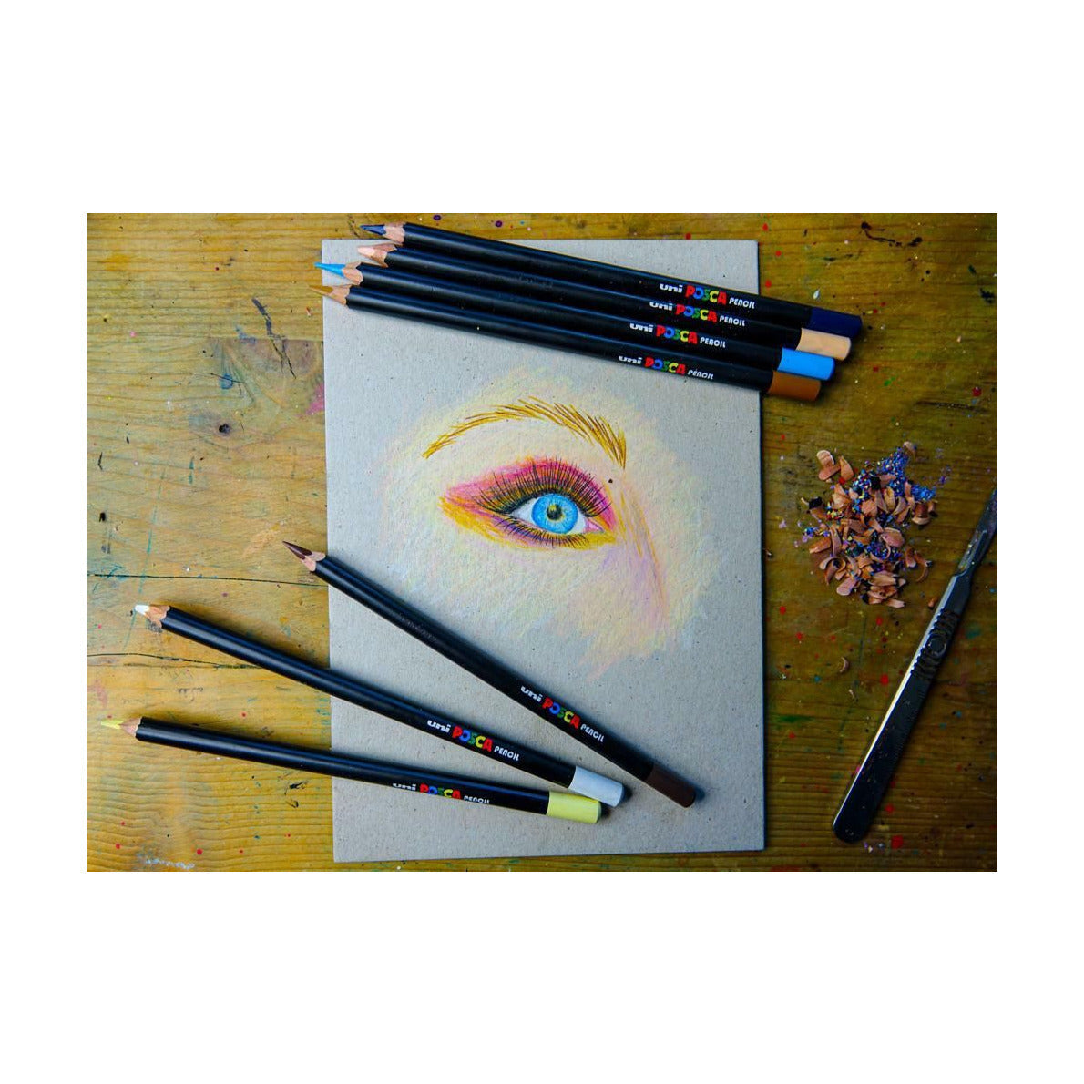 Uljani pasteli Posca KPE-200 36C – set, miks boja