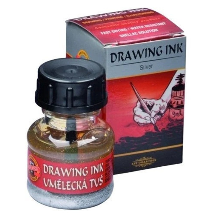 Umjetnički tuš KOH-I-NOOR, 20 g – 2800 Srebrna