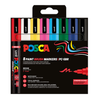 Posca set markera PC-5BR, 1 – 4 mm, osnovne boje – 8 kom