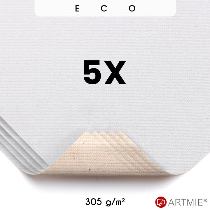 Uzorci EKO slikarskog platna ARTMIE - 5 kom — slika 1