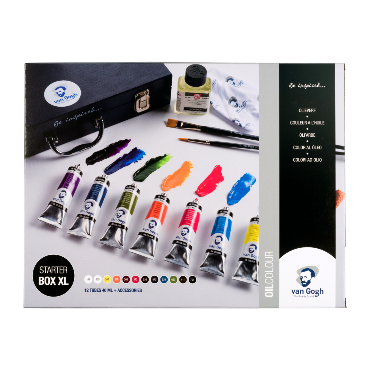 Set uljanih boja ROYAL TALENS Van Gogh startni set XL 12 x 40 ml + pribor