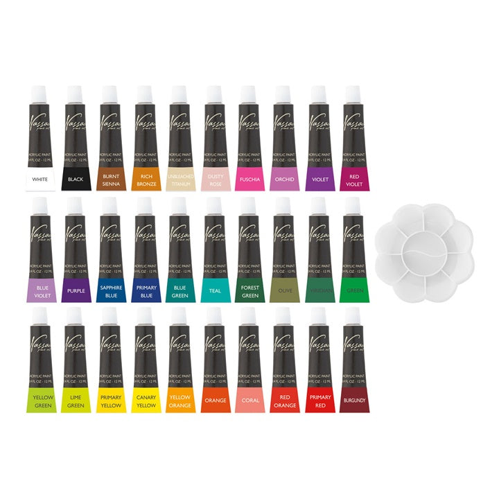 Veliki set akrilnih boja Nassau Fine Art - 30 x 12 ml — slika 2