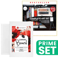 Veliki umjetnički set START s platnom na ljepenci ARTMIE za početnike i kreativce.