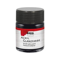Sjajna akrilna boja KREUL 50 ml – čierna