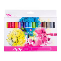 Vodene olovke ECOLINE BRUSH PEN 15 kom — slika 1