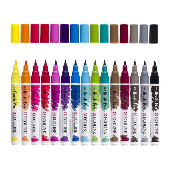 Vodene olovke ECOLINE BRUSH PEN 15 kom — slika 2