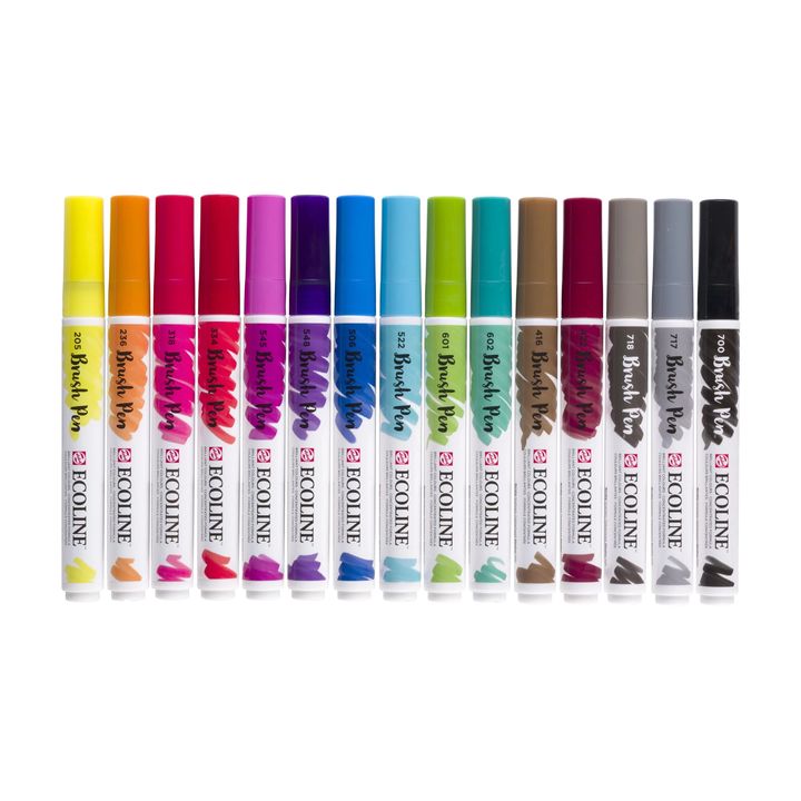 Vodene olovke ECOLINE BRUSH PEN 15 kom — slika 3