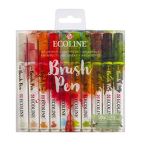 Vodene olovke Ecoline Brush Pen Architect | Set od 10 komada — slika 1