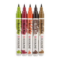 Vodene olovke Ecoline Brush Pen Autumn | Set od 5 komada — slika 3