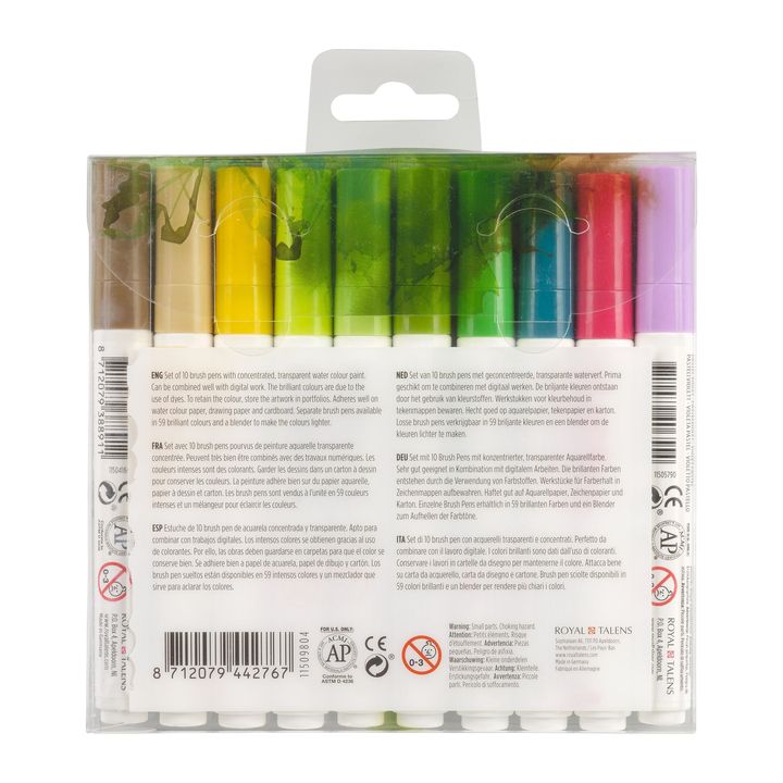 Vodene olovke Ecoline Brush Pen Botanic | Set od 10 komada — slika 2
