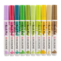 Vodene olovke Ecoline Brush Pen Botanic | Set od 10 komada — slika 5