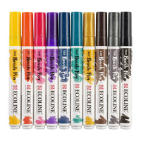 Vodene olovke Ecoline Brush Pen Dark | Set od 10 komada — slika 5