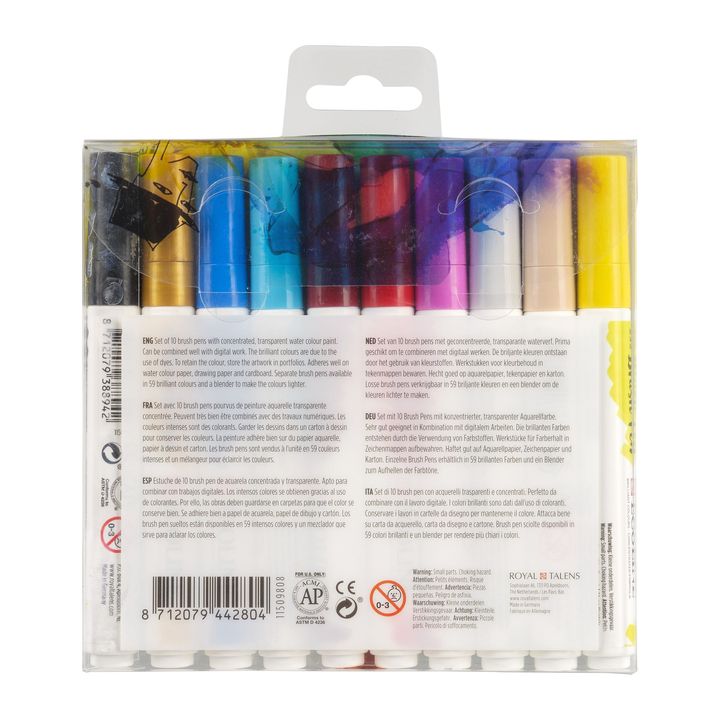 Vodene olovke Ecoline Brush Pen Fashion | Set od 10 komada — slika 2