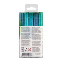 Vodene olovke Ecoline Brush Pen Green Blue | Set od 5 komada — slika 2