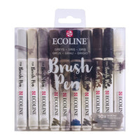 Vodene olovke Ecoline Brush Pen Greys | Set od 10 komada — slika 1
