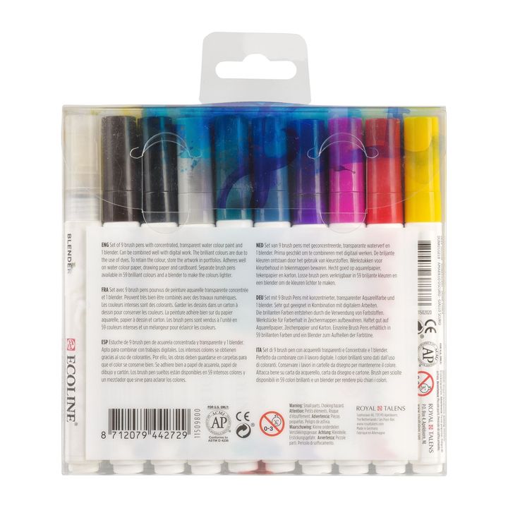 Vodene olovke Ecoline Brush Pen Hand Lettering | Set od 10 komada — slika 2