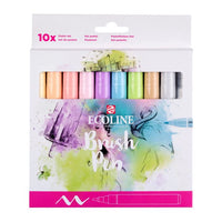 Vodene olovke ECOLINE BRUSH PEN pastel 10 kom — slika 1