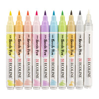 Vodene olovke Ecoline Brush Pen Pastel | Set od 10 komada — slika 3