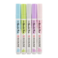 Vodene olovke Ecoline Brush Pen Pastel | Set od 5 komada — slika 5
